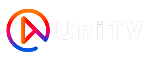 Imagem do logo do Unity TV com cores vibrantes, representando uma plataforma de streaming de vídeos focada em tecnologia, entretenimento e inovação digital.